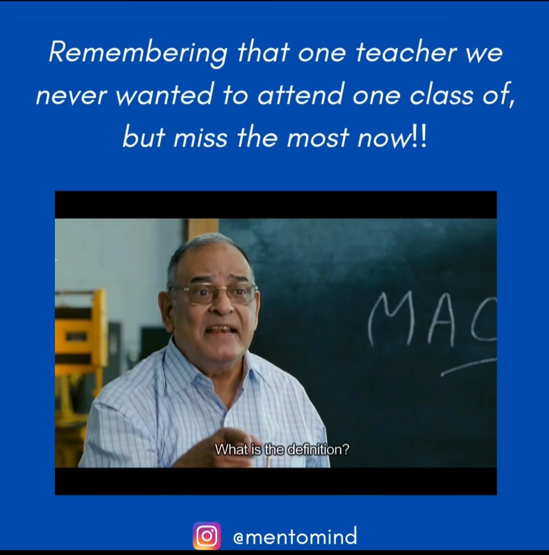 Be it the most strict or the sweetest one, each and every #teacher has a special place in every student's life!
@mentomind  wishes all the teachers a very Happy Teacher's Day 🌻❤️
.
#HappyTeachersDayFilm #happyteachersday❤️ #happyteachersdays #happy #teachers #day #memes #fun