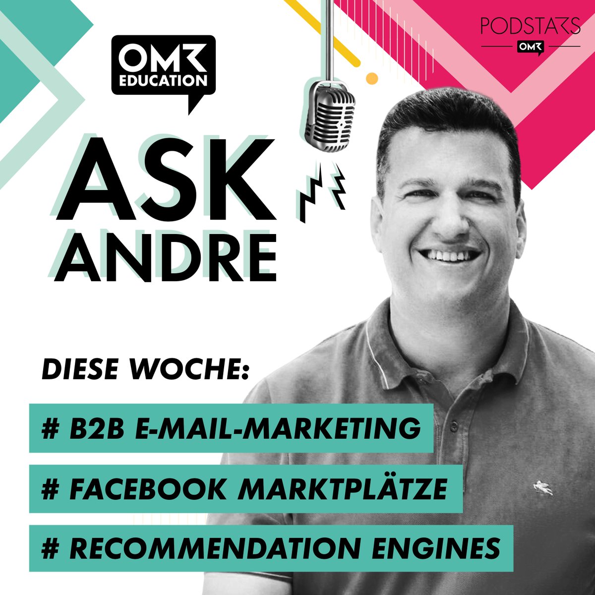 andrealpar's tweet photo. Neue Folge #AskAndre #Onlinemarketing #Podcast - diesmal #eCommerceMarketing lastig : 1. Wie man E-Mail Marketing im B2B sinnvoll einsetzt, 2. welches Potenzial in Facebook Marktplätzen steckt und 3. für welche Shops Recommendation Engines Sinn ergeben
--> https://t.co/2SKVOYgjJR https://t.co/XCU33tE42d