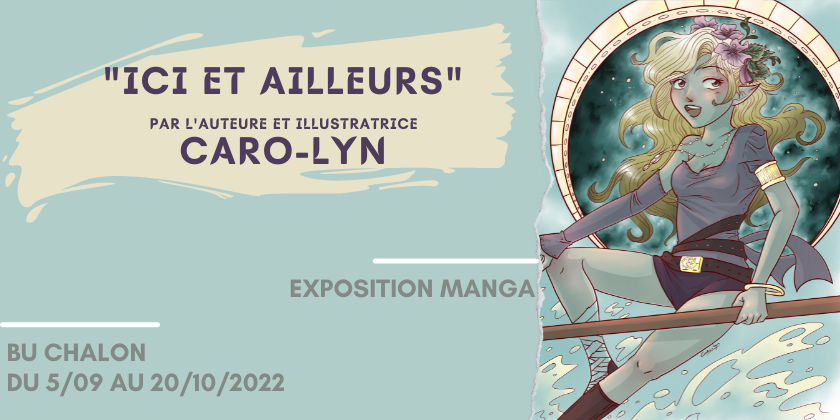 Iutchalon's tweet photo. 👉 La rentrée commence avec une belle exposition à la BU!
▶️ La mangaka Caro-Lyn expose ses œuvres jusqu'au 20 octobre
❓Des questions sur l'exposition ?
Deux rencontres sont prévues avec Caro-Lyn : les jeudis 22/09 et 20/10 de 13h à 17h
👋 À bientôt à la BU ! #bibliotheque #IUT https://t.co/oiP9cFVN6Z