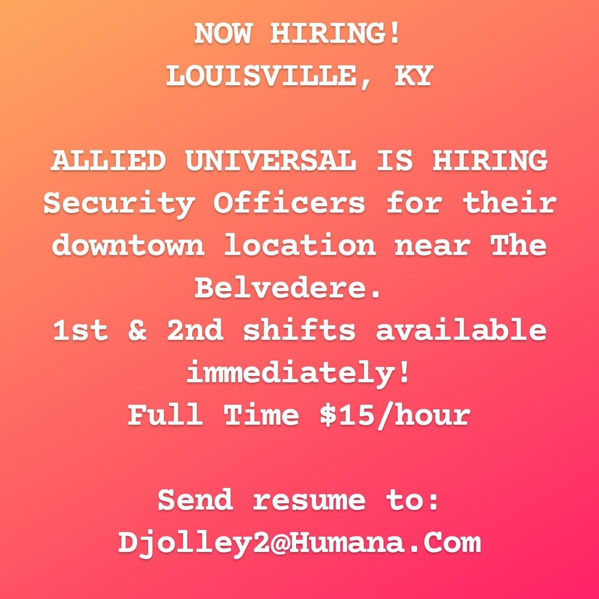 by_scrub's tweet photo. Louisville, ky 
Hiring IMMEDIATELY ! https://t.co/n0fIvhHW0e