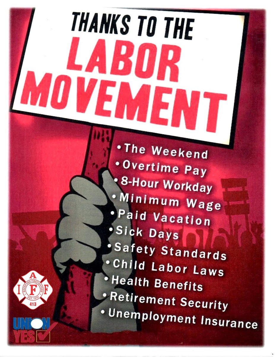 Happy Labor Day!  If you are enjoying this long weekend, be sure to thank a Union.  #LaborDayWeekend #LaborDay #UnionStrong #UnionProud
