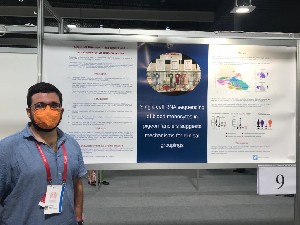 dom_somma's tweet photo. Amazing poster session at #ERSCongress2022, many people interested in our work with #scRNAseq on pigeon fanciers's #monocytes.
@MarkSpe90122390 @LouiseVwain
@bedoctored @DrMariola @BpfGild https://t.co/ZG6bvc5lN7