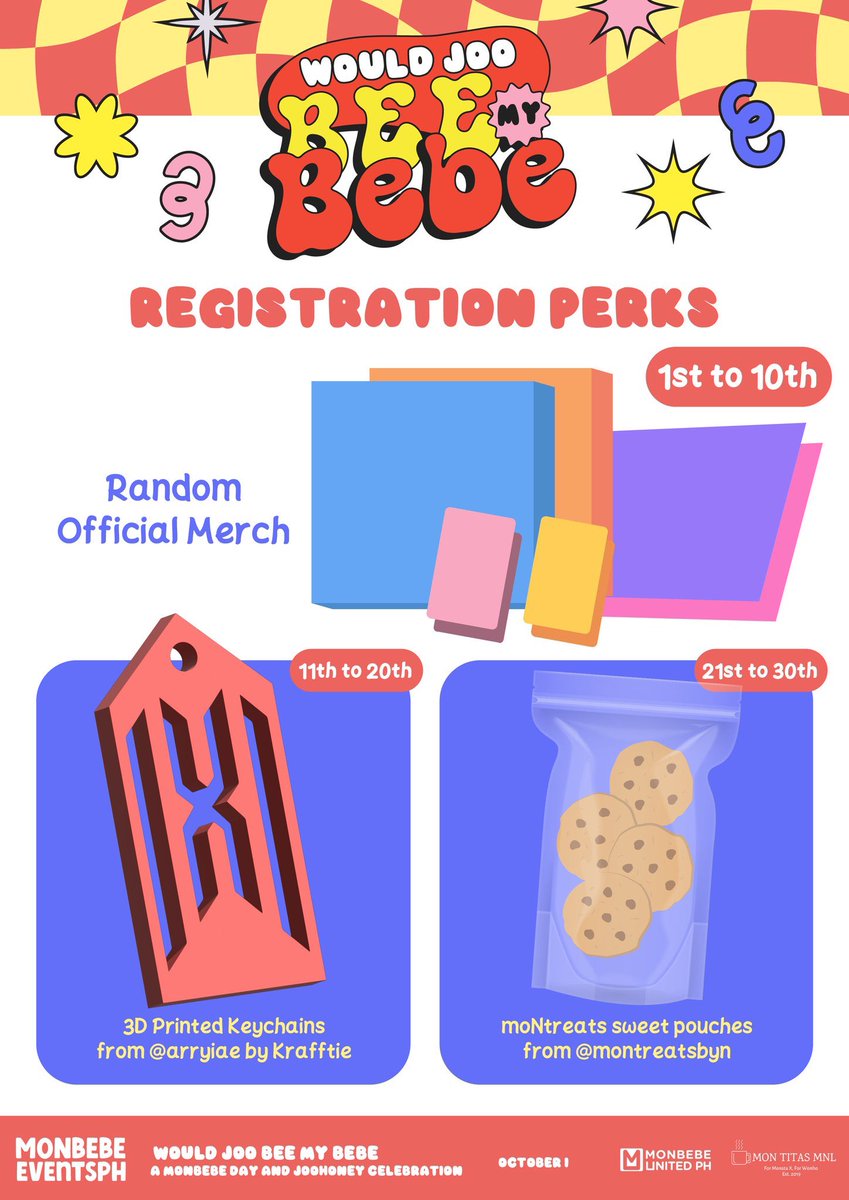 2 special celebrations in 1 event? Bida talaga! Lika na sa Jollibee!

Twice the fun, bonding &amp; prizes are waiting for you! See you this October 1 😉

🐝 bit.ly/JooBeeMyBebe

#WouldJooBeeMyBebe