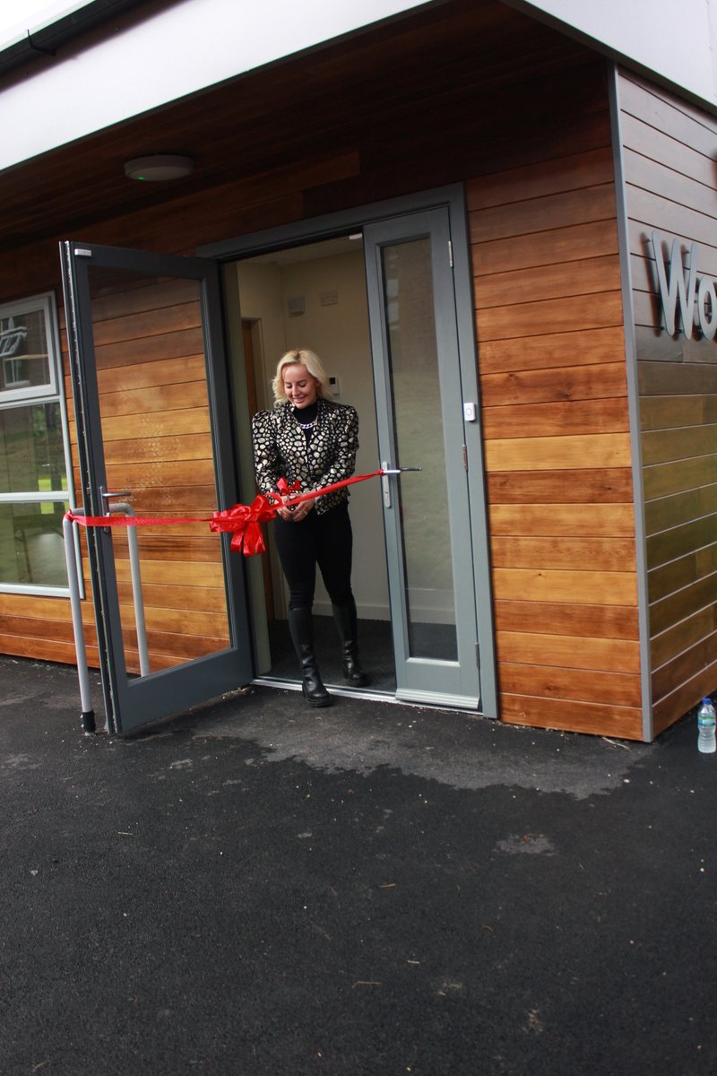 woodleajs's tweet photo. Thank you @LivCookefs for opening our new building 'Woodea's'. The space will be used for Woodea's Wrap Around Care and as a training facility. #WoodeasWJS #EnrichWJS #PEWJS Liv is a past pupil of Woodlea and we couldn't be more proud of her amazing successes! https://t.co/Eg8CFN9tsv