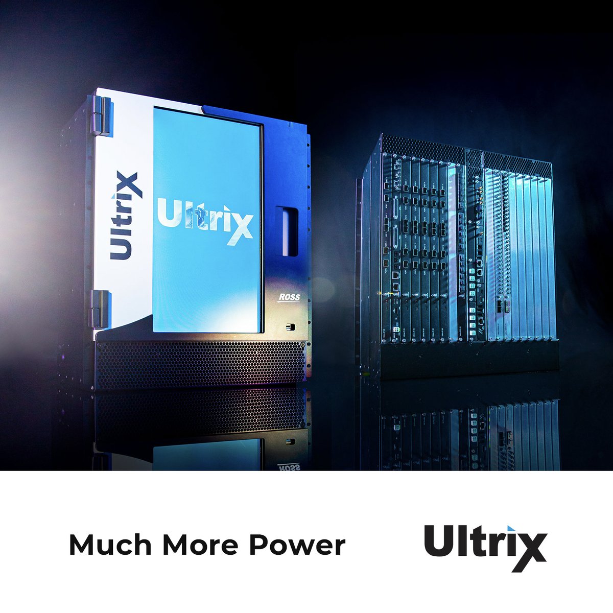 ross_video's tweet photo. Introducing #Ultrix FR12, the world’s most hyperconverged platform. Now, with up to an 8ME Acuity with 160x160 UHD I/O. ⚡️
Infrastructure in a box. 📦 Explore the possibilities.
https://t.co/W6CWluRknh
#Hyperconverged #Routing #Multiviewer #SignalProcessing #OBVans https://t.co/06twsUqk1v