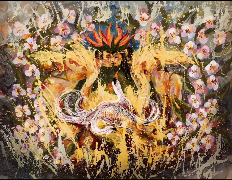 <a href="/shashxg/">Shash</a> All that they promised us. There is in paradise ,I saw on earth. The lotus flower is a symbol of purity and holiness. Flowers around mean the spring of a love.Swans are a sign of an agreement between humans.Everything can be experienced on earth.foundation.app/@mahsakhoshsaa… 💎0.35 eth