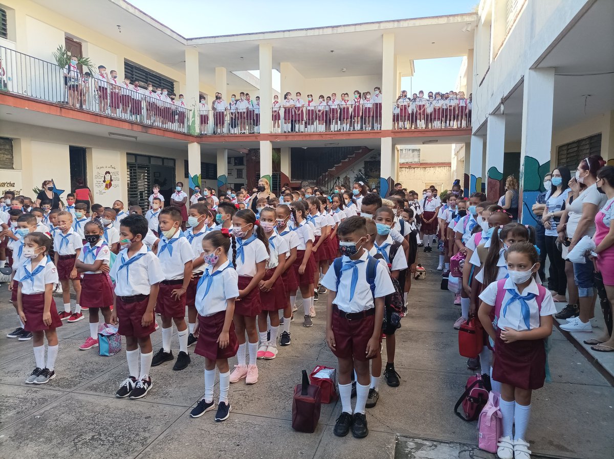 YaimaAngelHern1's tweet photo. Reinicia el curso escolar en el S/I Orestes de la Torre Morgado en Santa Clara. #Cuba #VillaClara #CubaPorLaPaz https://t.co/wDdxd77S5z