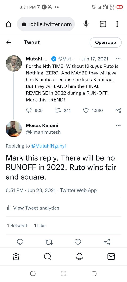 The Prof. was WRONG. I was RIGHT. I listened to the PEOPLE and used SCIENCE to come to this conclusion. <a href="/MutahiNgunyi/">Mutahi Ngunyi</a> <a href="/ngure_ngati/">CPA Nganga David</a> <a href="/citizentvkenya/">Citizen TV Kenya</a>