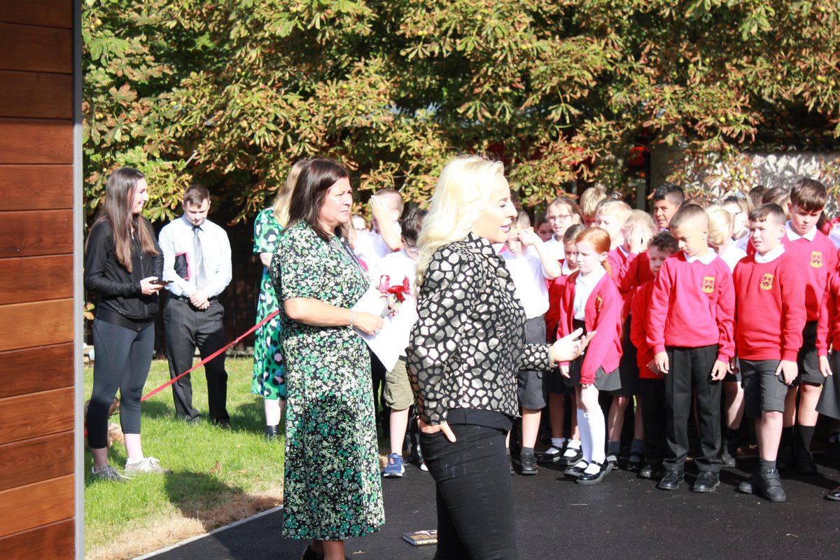 woodleajs's tweet photo. Thank you @LivCookefs for opening our new building 'Woodea's'. The space will be used for Woodea's Wrap Around Care and as a training facility. #WoodeasWJS #EnrichWJS #PEWJS Liv is a past pupil of Woodlea and we couldn't be more proud of her amazing successes! https://t.co/Eg8CFN9tsv