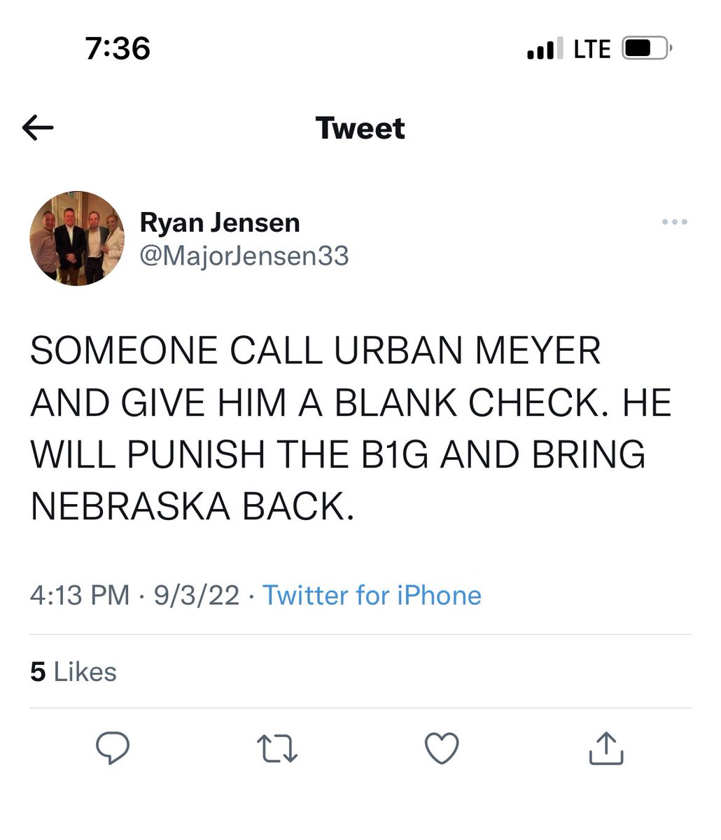 CarsonJLong's tweet photo. @bykevinclark @MajorJensen33 haha 😂 https://t.co/8ta8ewLWvg