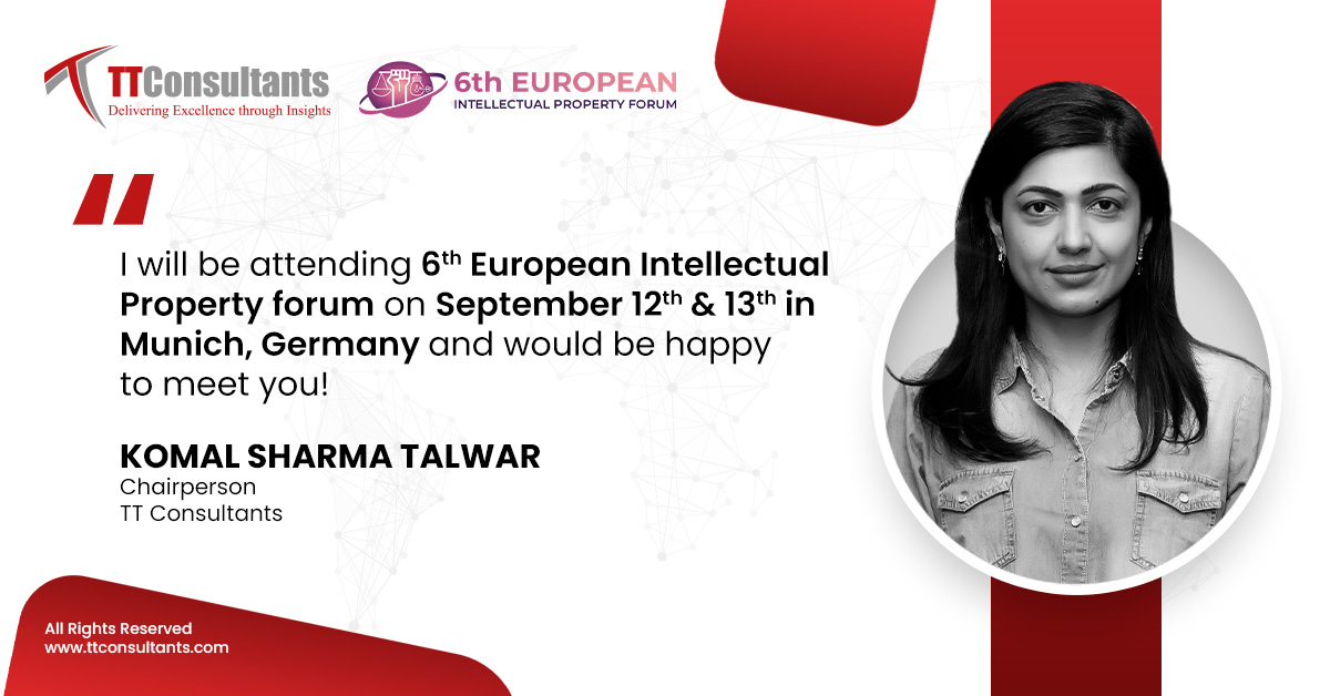 komalsharmat's tweet photo. I'm delighted to announce that I will be attending the "6th European Intellectual Property Forum" in Munich, Germany on September 12th & 13th, 2022.
Looking forward to the IP discussions.
#eipf #global #ttconsultants #intellectualproperty #conference2022 #conference #europe https://t.co/GbLAoVRe0F