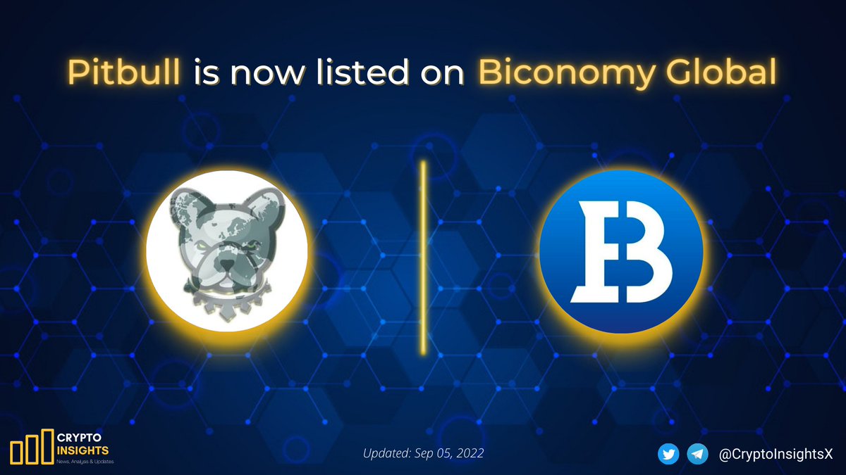 📢JUST IN: <a href="/BscPitbull/">Pitbull Token</a> $PIT is now listed on <a href="/Biconomy_Global/">old profile</a> 🚀

Are you #PitBullish PitbullArmy?

#Crypto #CryptoNews #altcoin #BTC #BNB #pitbull #PitbullCruz #pitbulltoken #PitbullTokenArmy #pitbullarmy #pitbullcoin #PitbullCrew