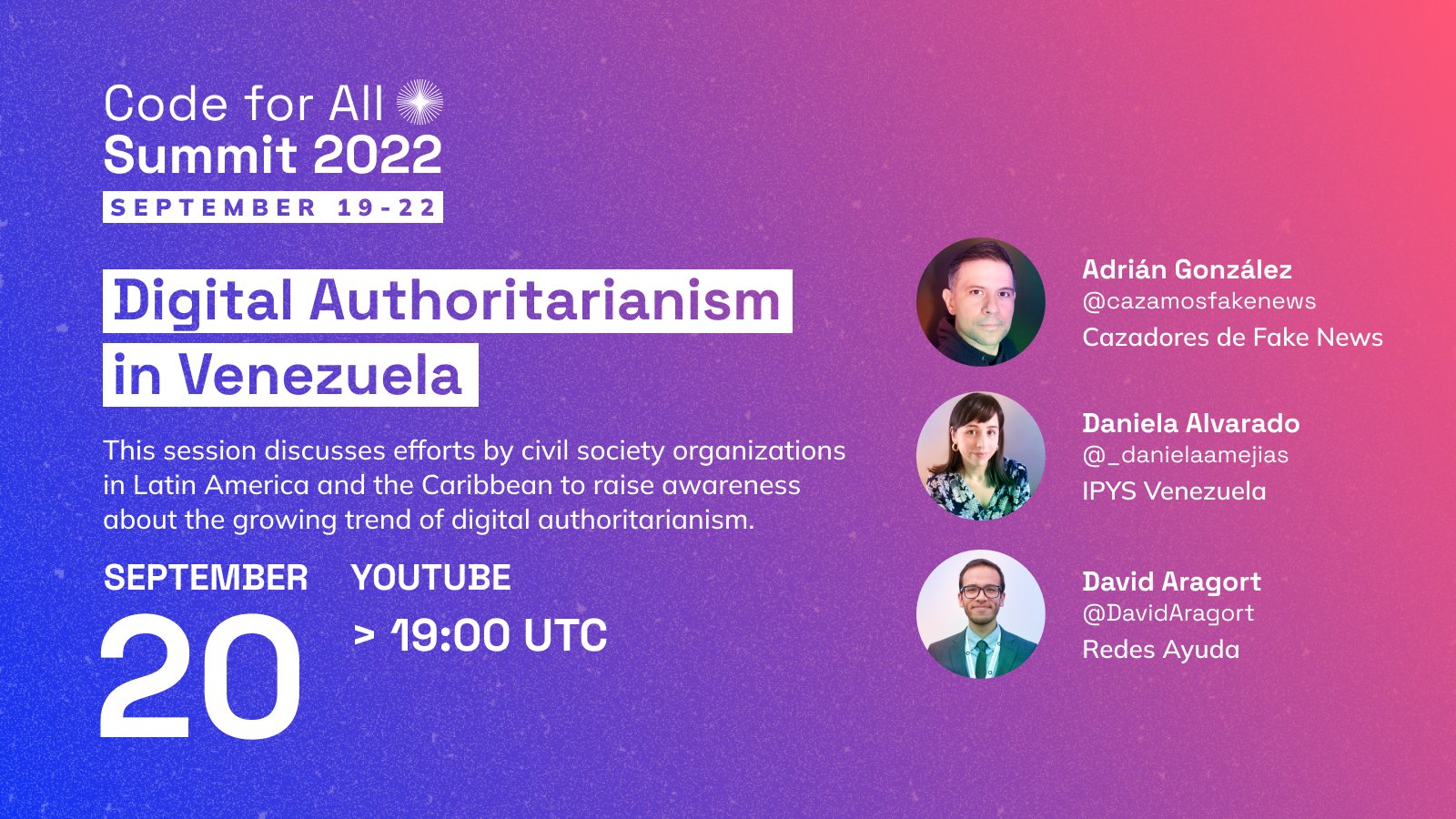 Code for All Summit 2022: Autoritarismo digital en Venezuela feature image