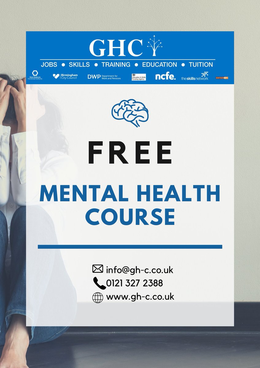 Are you passionate about the care industry? Or want to learn more about mental health? Are you looking for an extra qualification and do you live in Birmingham? Contact us below for more information ... #mentalhealth #training #unemployed #education