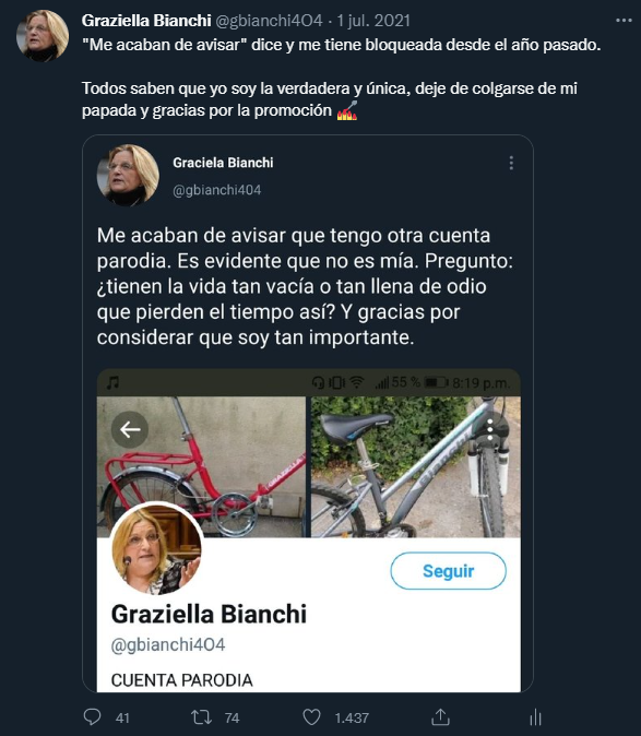 No Graciela! te olvidaste de mi? 
Lloro en REPUBLICANO