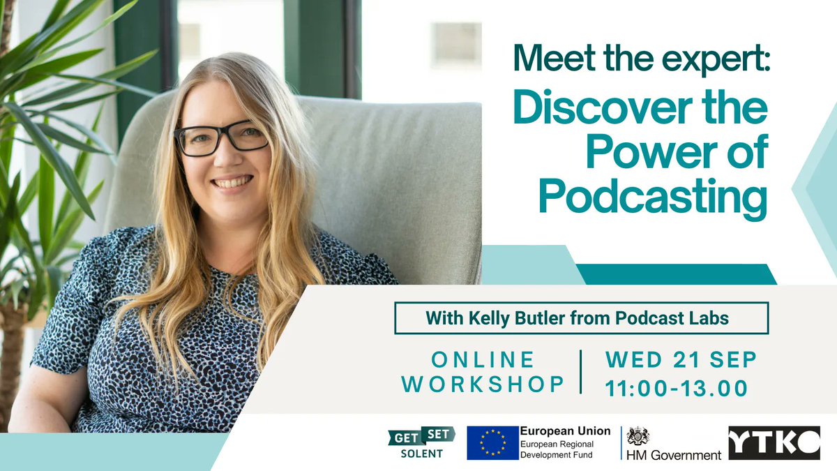 Could podcasting be the next step for your business growth? Join us online for our meet the expert event with Kelly Butler to discover why podcasting has become such a popular tool and how you can use it as part of your sale strategy. Book via the link buff.ly/3cOyx3U