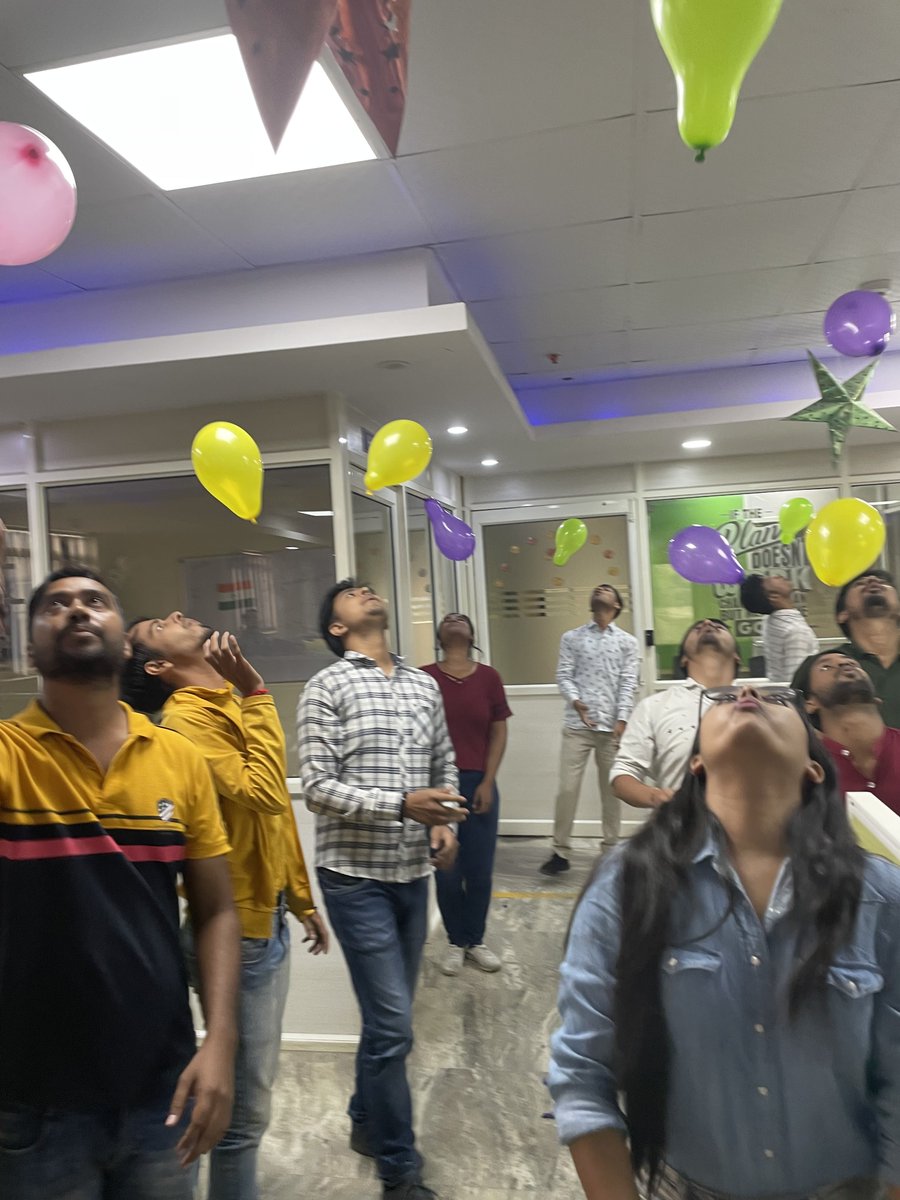 SourceSoftSol's tweet image. We do not want any specific reason to have fun, we can squeeze joy out of anything. We had a fun activity today, to energize ourselves for the whole week. Here are the glimpses of #sourcesoftsolutions people having fun and winning.
#MondayFun #OfficeGame #OfficeFun #MondayVibes