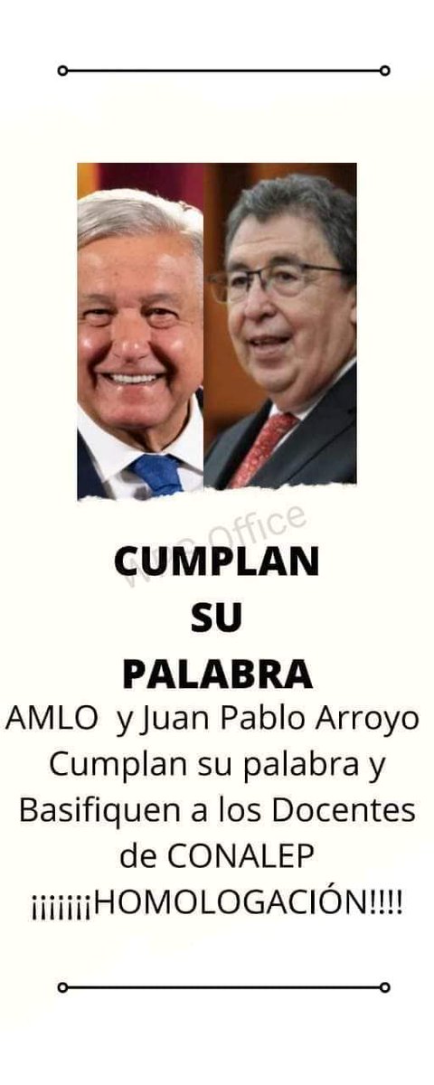 eng12lili's tweet photo. @lopezobrador_ @jp_arroyo_ Cumplan su palabra y básifiquen a los docentes de Conalep, respeten nuestra labor, nuestra experiencia y antigüedad.
#AMLOCUMPLETUPALABRA
#STACEM
#FENSACONALEP https://t.co/zqlksfB1J8
