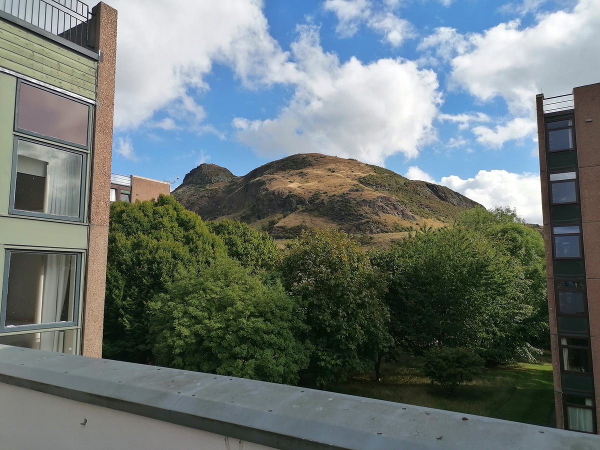 CG_Armstrong's tweet photo. Lovely to visit Edinburgh University. I'm very envious of their mini-mountain a couple minutes walk away! https://t.co/XRHJiPM8Mb