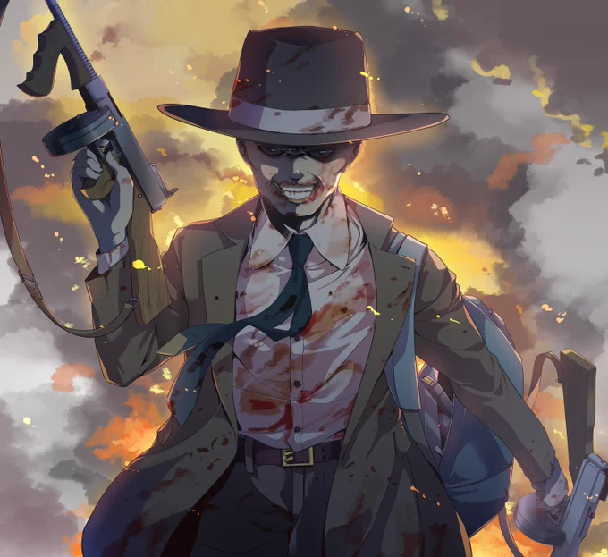 ジムジムさん()より頂いたコミッション、納品しましたジムさんのオリジナル創作漫画『SIX』 SランクヴィランのMr.トンプソン氏  #Skeb #Commission より 