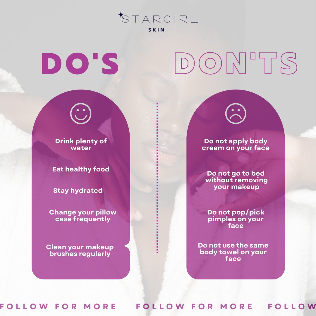 StarGirl_Skin's tweet photo. How do you care for your face? Here are some skincare tips so your face can stay fresh, glowing and healthy 🥰 #Tips #SkincareTips #FaceTips #Skincare https://t.co/GPpMXj5iIH