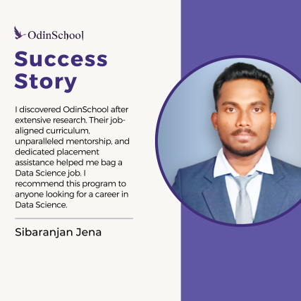 odin_school's tweet photo. Very pleased with the placement of our #OdinGrad Siba Ranjan Jena as a Business Analyst at Genpact. Wishing you all the best for your future. 

Join OdinSchool to re-invent your career- https://t.co/ZHpyfCm81b

#OdinSchool https://t.co/1dJXtWLAA3
