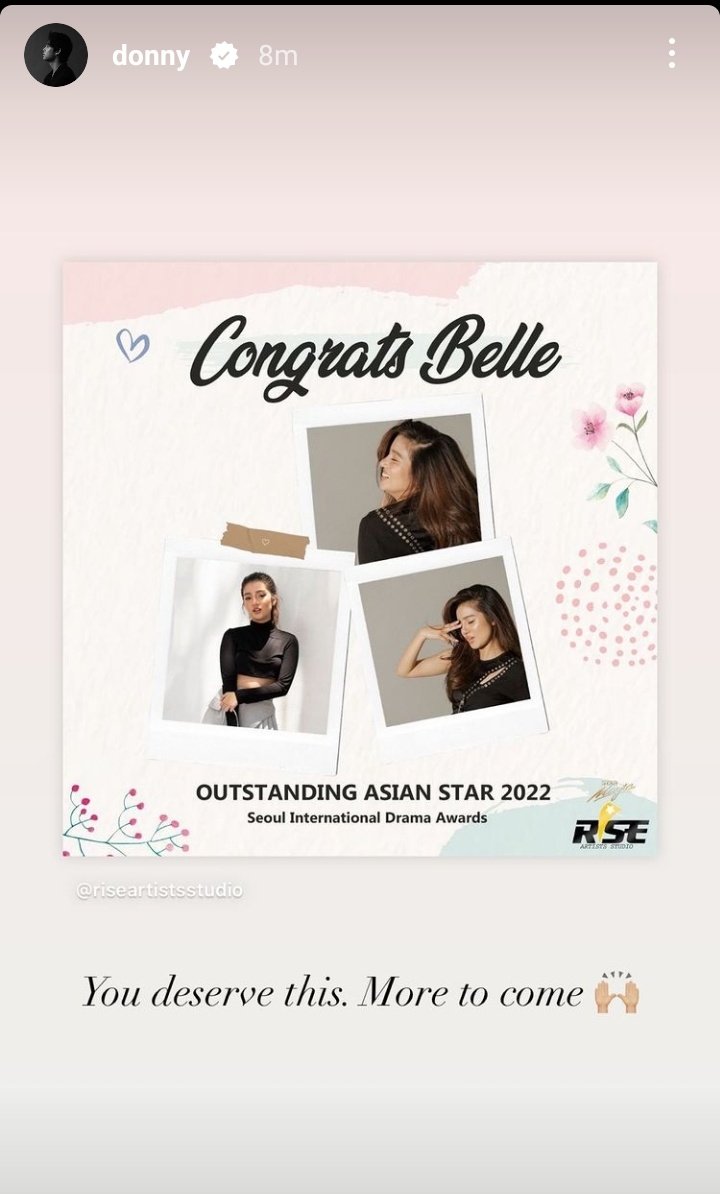 dbadinfinitum's tweet photo. Our Nato supporting his own tink 🥺

"You deserve this. More to come." 

#DonBelle https://t.co/BWkZteBIbP
