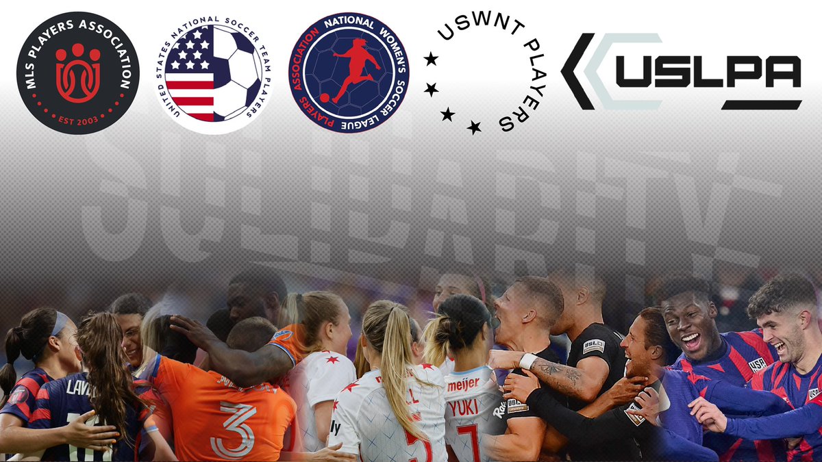 MLSPA's tweet image. Today, we celebrate these milestone moments &amp;amp; look forward to the future. #Solidarity

✅ @USLPlayers ratifies first USL Championship CBA
✅ @nwsl_players ratifies first CBA in NWSL history
✅ @ussoccerplayers @ @USWNTPlayers agree to terms on historic CBAs that achieve equal pay