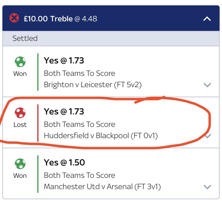 Goal-line technology malfunction. No  equaliser for Huddersfield. Come on <a href="/SkyBetChamp/">Sky Bet Championship</a> <a href="/SkyBet/">Sky Bet</a> make it right. Not much money but I LITERALLY never win one! 😫😅