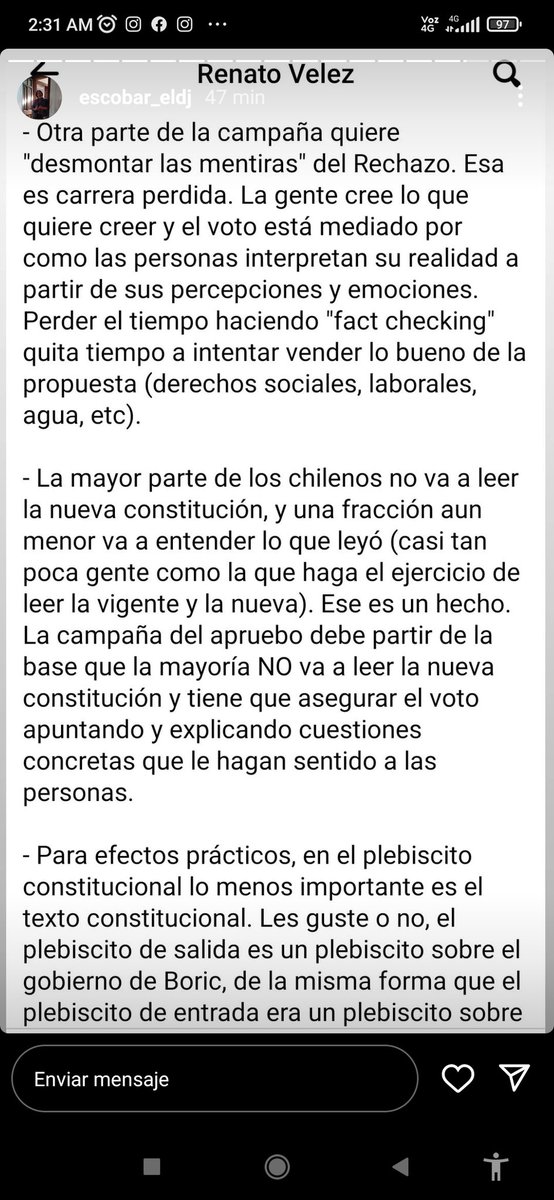 igmardonesb's tweet photo. Me robé esta texto desde instagram. Muy buen análisis escrito en julio de este año. https://t.co/xCB8K3StmX