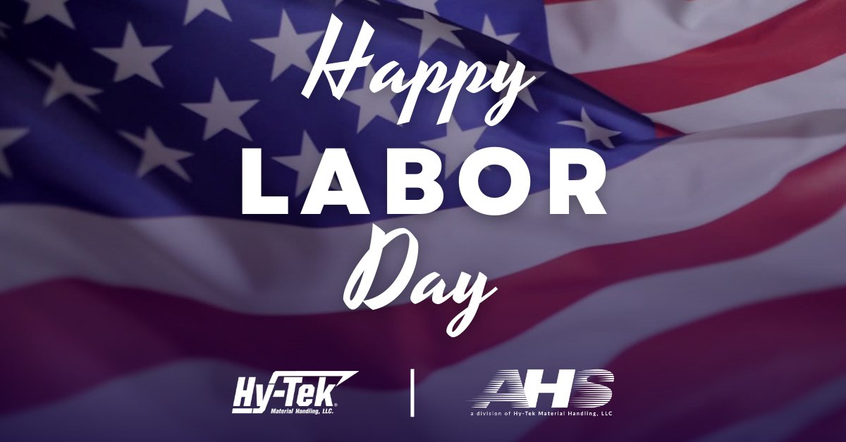 Happy #LaborDay to our employees, customers, and partners! Our offices are closed today for the holiday.

#HyTek #AHS #TogetherAsOne #LaborDayWeekend #LaborDay2022