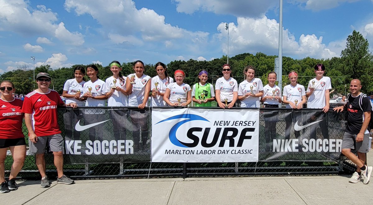 CherryHillFC's tweet photo. Congratulations to the 2011 Jr Premier Arsenal who took 1st place at the NJ Surf Marlton Labor Day Classic with a hard fought final match that was won on a PK shootout! https://t.co/ilTG7Oamy7