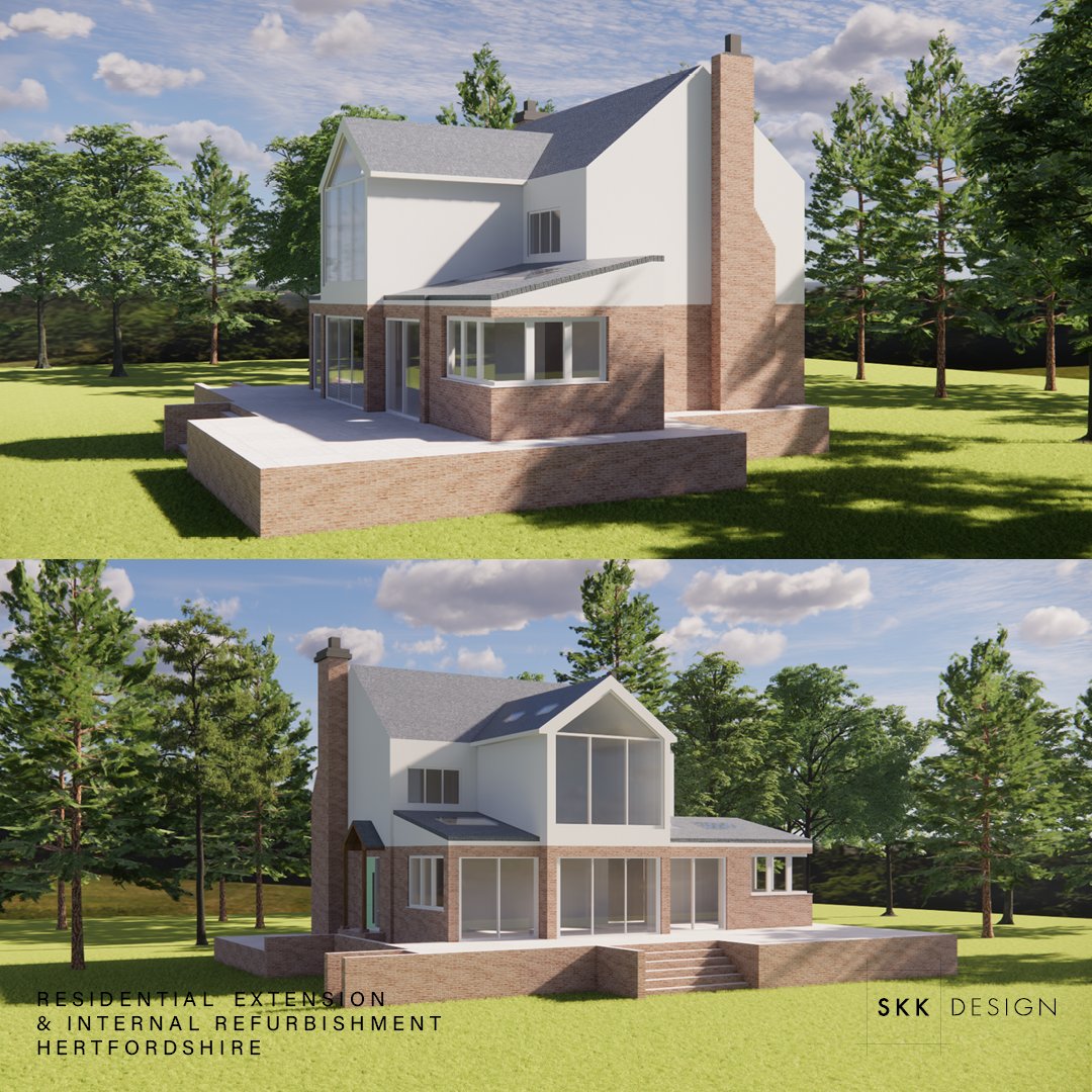 senkenkendesign's tweet photo. Work is underway on this exciting C18 residential extension and refurbishment in rural Hertfordshire. 

We can really see the architecture taking form! What are your thoughts?

#SKK #Design #architecture #interiors #hertfordshire #residential #refurbishment #development https://t.co/l72emOhe32