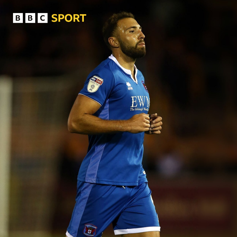 bbccumbriasport's tweet photo. Former Carlisle United forward Hallam Hope suffered serious injury after he was attacked at Boundary Park on Saturday.
#bbcfootball #BBCNL #Latics #OAFC