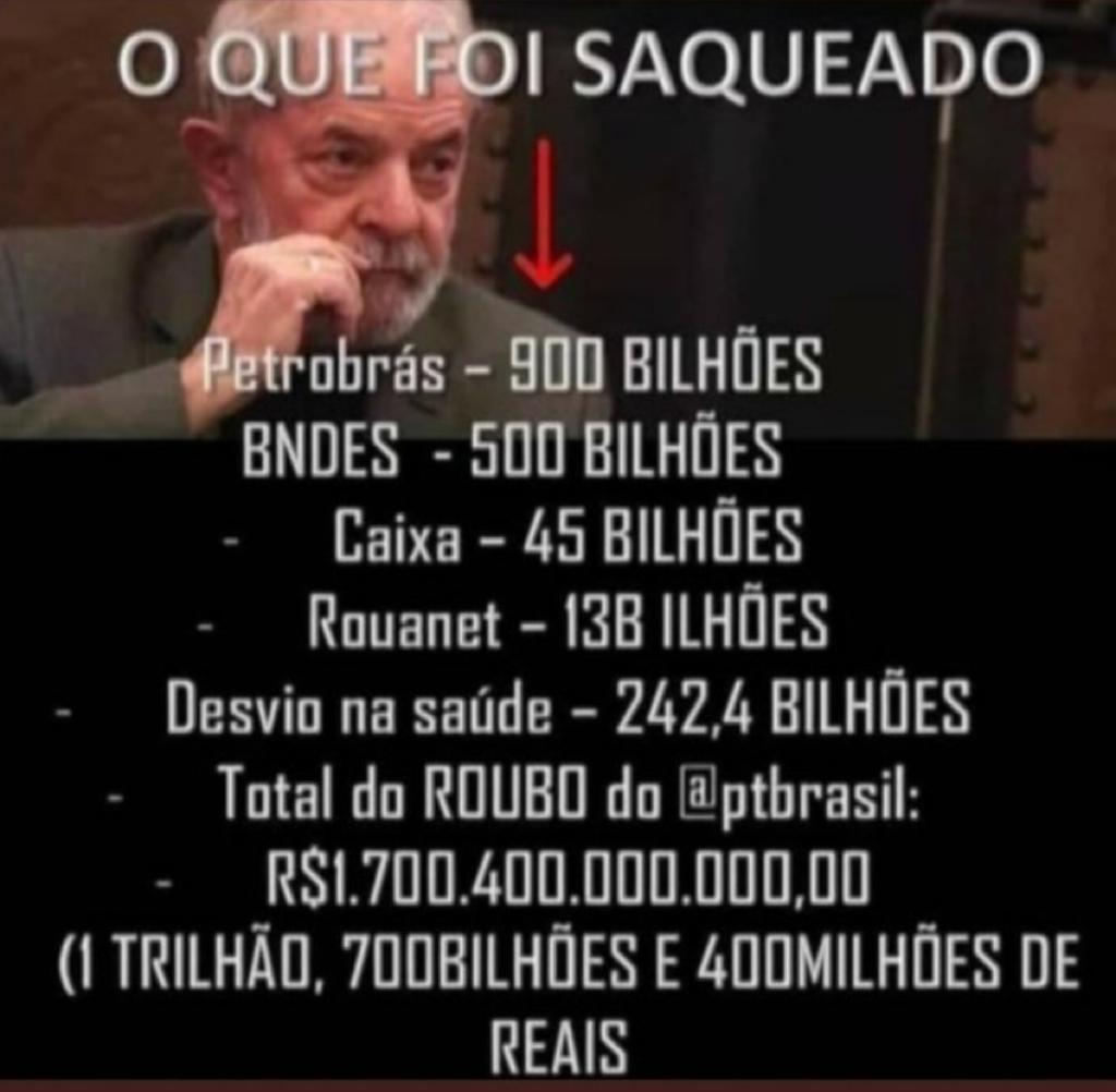 jorgeserrao's tweet photo. Tem certeza de que você quer a volta da roubalheira do regime petralha no Brasil? https://t.co/zxd6I7k3hu
