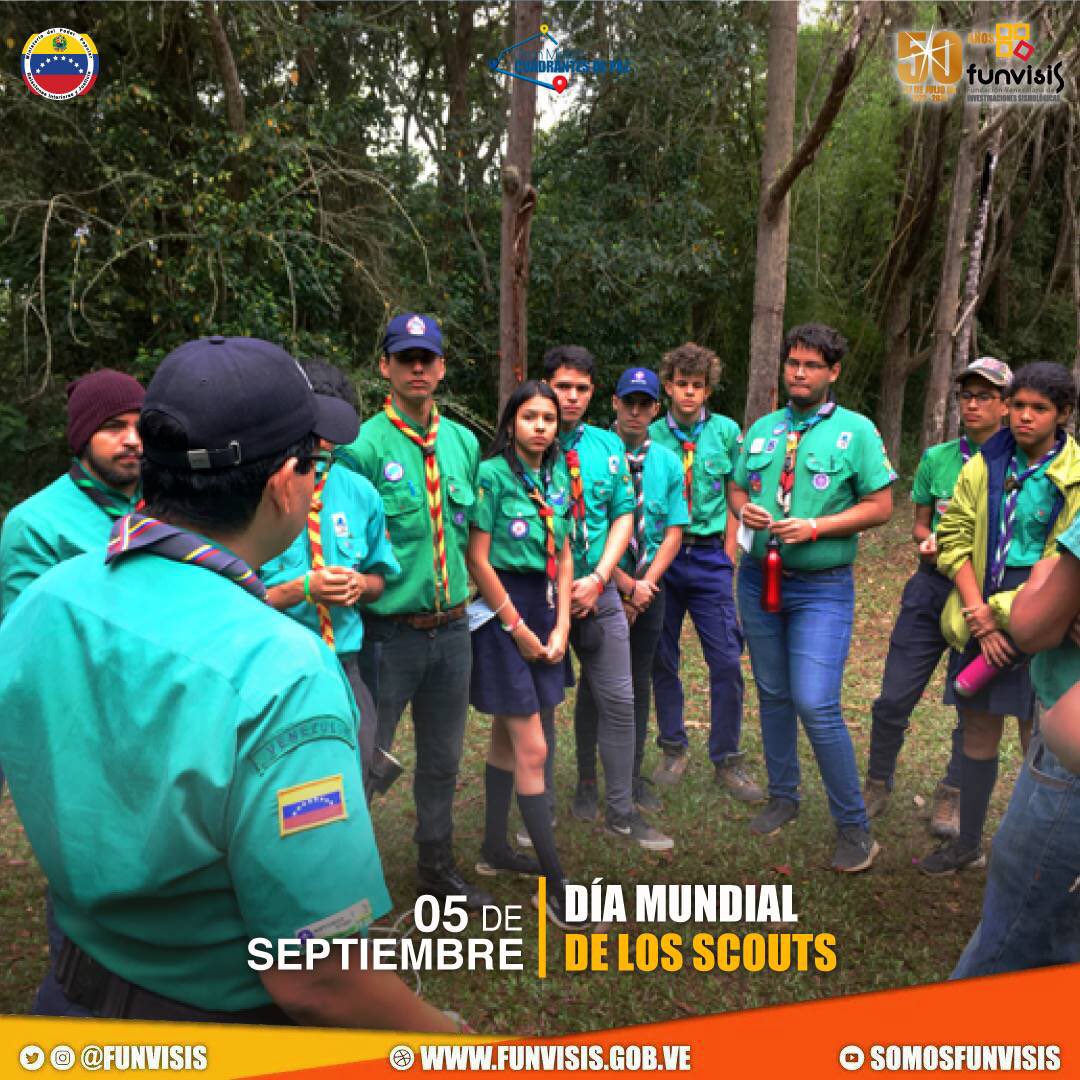 #Efeméride | Hoy celebramos el Día Mundial de los <a href="/scouts/">Scouts</a>, movimiento educativo que a través de los valores impulsa el desarrollo de todas las capacidades y habilidades de niños y jóvenes. <a href="/Funvisis/">Funvisis</a> promueve la prevención y preparación frente a eventos sísmicos.