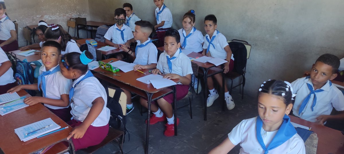 Así están las aulas de la escuela primaria Victor Díaz Oroquieta , con mucho entusiasmo por el reinicio del curso 21-22, #dmecamagüey