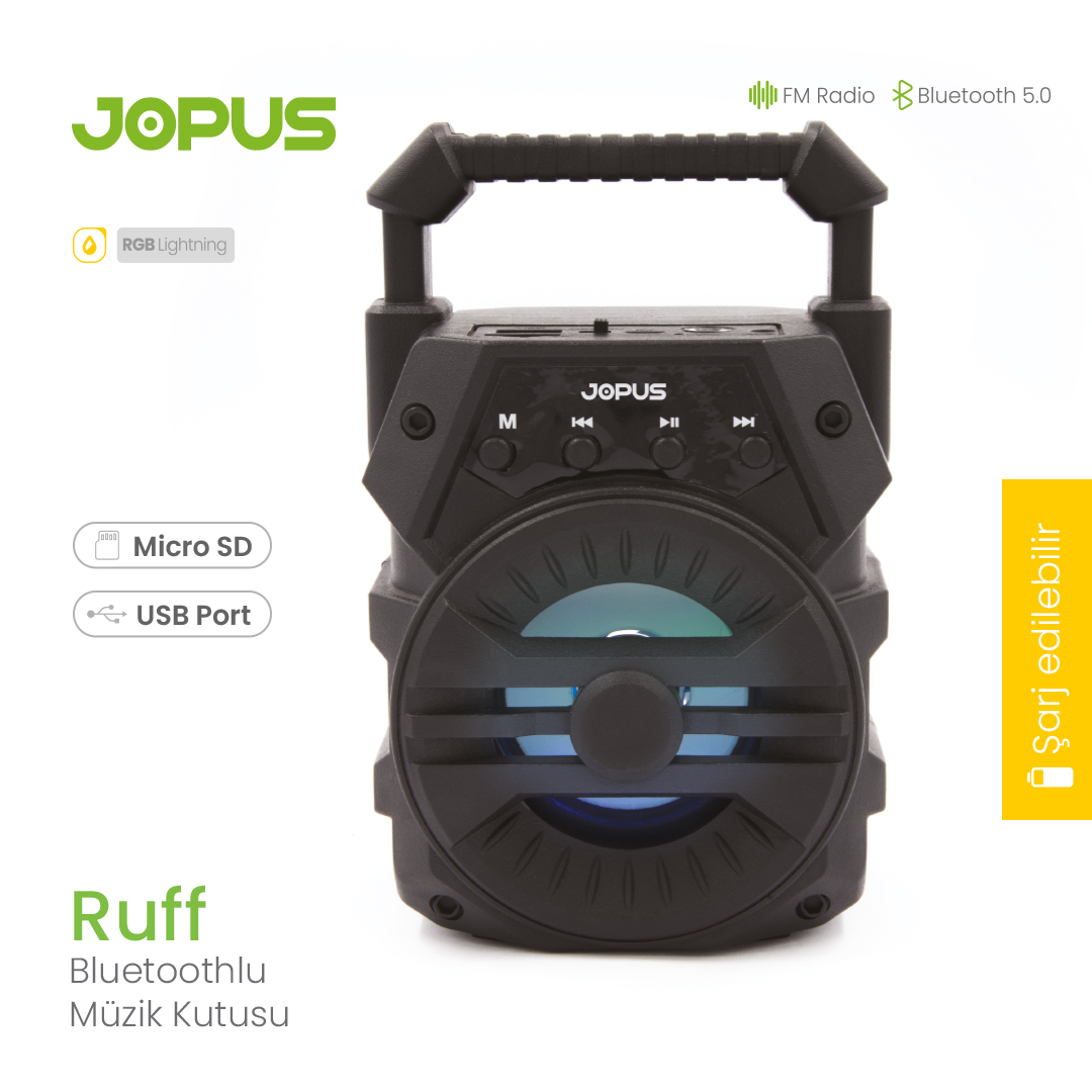 JopusTeknoloji's tweet photo. Ruff Bluetoothlu Müzik Kutusu

RGB Lightning
FM Radyo
Bluetooth 5.0
Mikro SD
USB Port

#jopus #simex #mytel #powerbank #battery #gamer #gaming #datacable #music #musicbox #technology #mobile #earphone #headphone #quickcharge #fastcharge #typeccharger #usbcharger #adapter https://t.co/1fCP3cIGXe