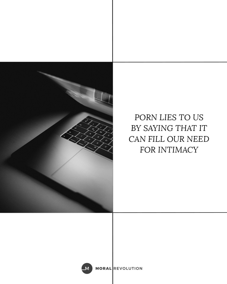 Porn creates a false sense of intimacy, leading to an insatiable hunger to keep running back to it.

Counterfeits present themselves as the truth, but they always take from us, leaving us emptier than we were before.

Porn is lying to us