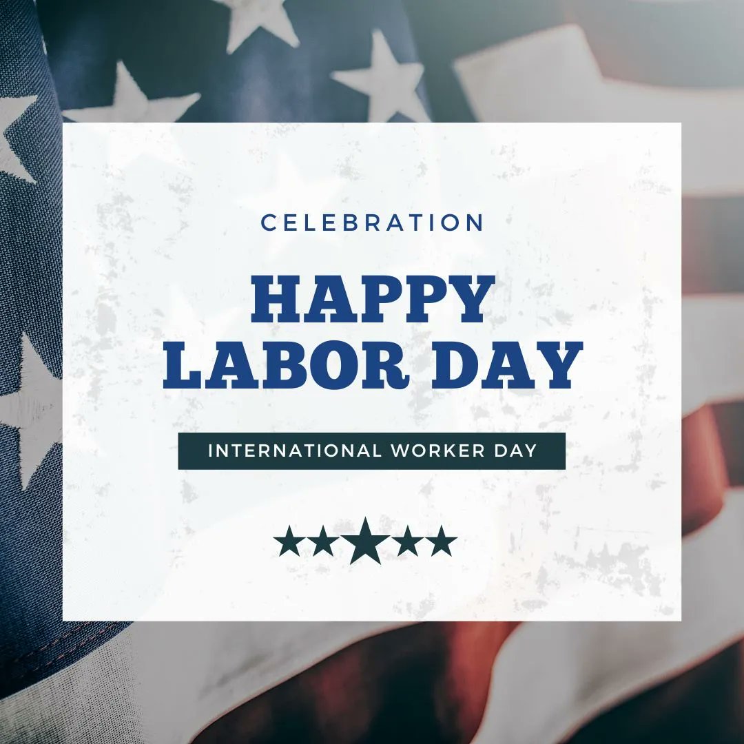 LaborCreditU's tweet photo. Today we celebrate the social and economic achievements of American workers. Labor CU would like to wish you, your family and our workers a wonderful Labor Day Monday.
#LaborDay #LaborCU #HolidayWeekend https://t.co/J0qBr3waRa
