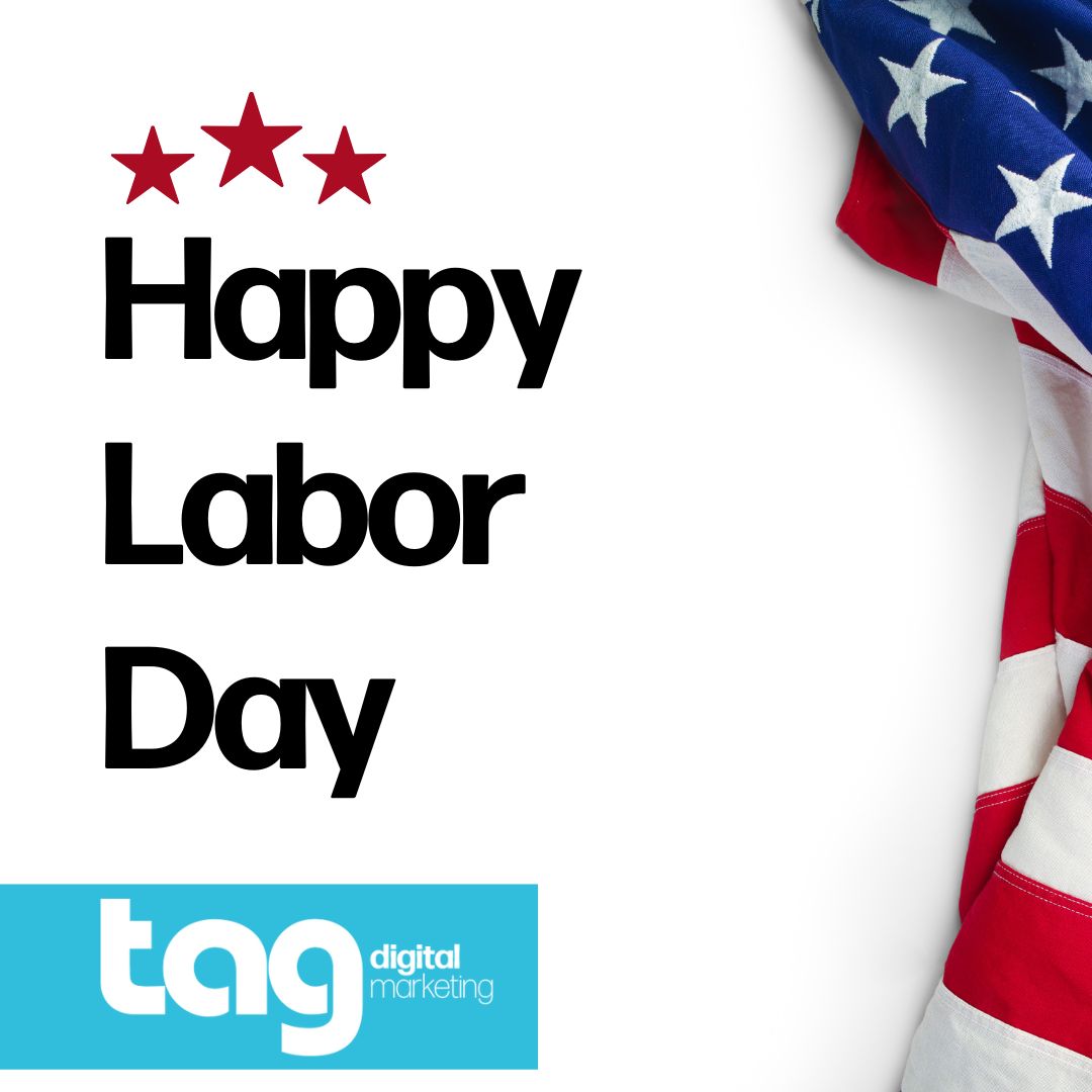 TAGDigitalSEM's tweet photo. Happy Labor Day! 
#TAGDigitalMarketing #DigitalMarketing #LaborDay https://t.co/QZu8058hRH