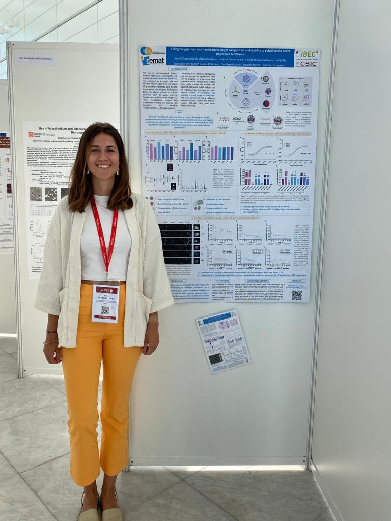CFornagueraP's tweet photo. Today, our PhD student @MariaNavalon09 presents her poster at @ESBiomaterials Annual Conference #ESB2022 . Come to see it! https://t.co/ZhsttLArNy