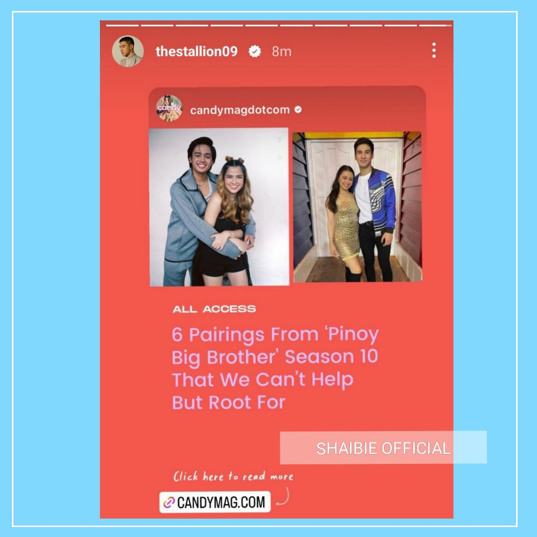 ShaiBieOFC's tweet photo. Albie's ig story 

You can check the article here:
https://t.co/WcARxh3H3Z

Thanks candymag! @candymagdotcom
#ShaiBie https://t.co/QivRLVYa3H