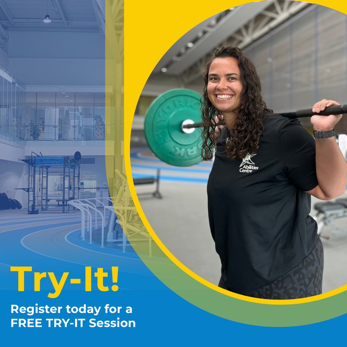 Come on out and try something new with @AbilitiesCentre! Try-it Sessions are now open for registration! Join us for this FREE community event to try some of our member-based classes! Visit: ow.ly/AnPo50Ky7Rl to register