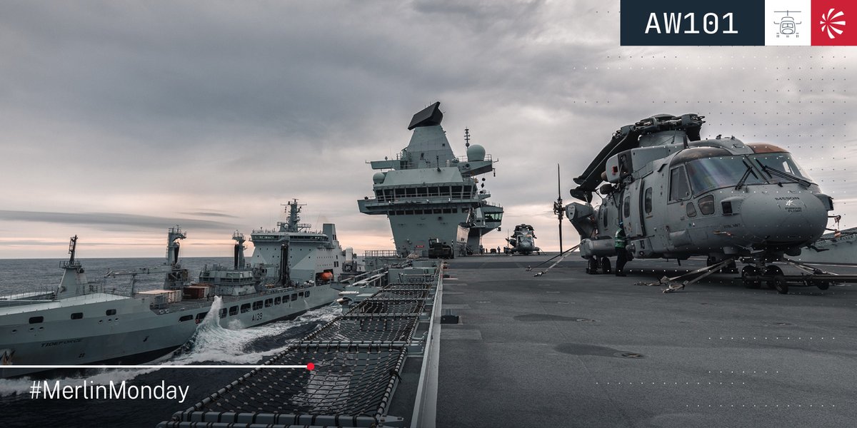 Leonardo_UK's tweet photo. Despite its size, the #AW101 Merlin can operate from frigates to aircraft carriers, thanks to its blade and tail fold capability.

#MerlinMonday https://t.co/bwSDBuewKe