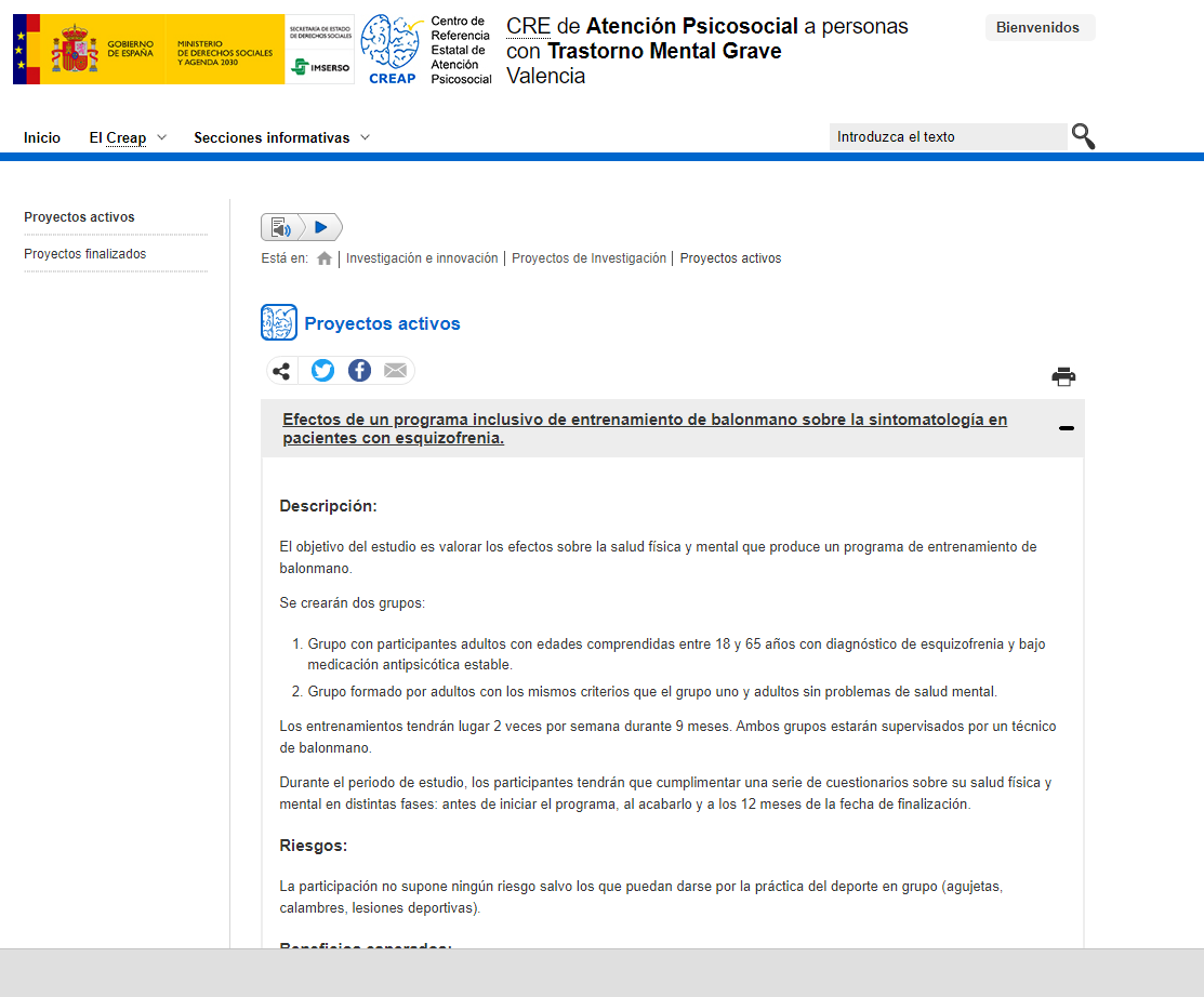Creap_Valencia's tweet photo. 👀📚 Conoces nuestros proyectos de investigación?
👉🖱️ Adéntrate en la #WebCreap y conoce mejor la labor investigativa que llevamos adelante desde el #Creap
↪️ https://t.co/IIY7iO9xLm
🔬 #TMG #SaludMental https://t.co/3m9e7xKjV1