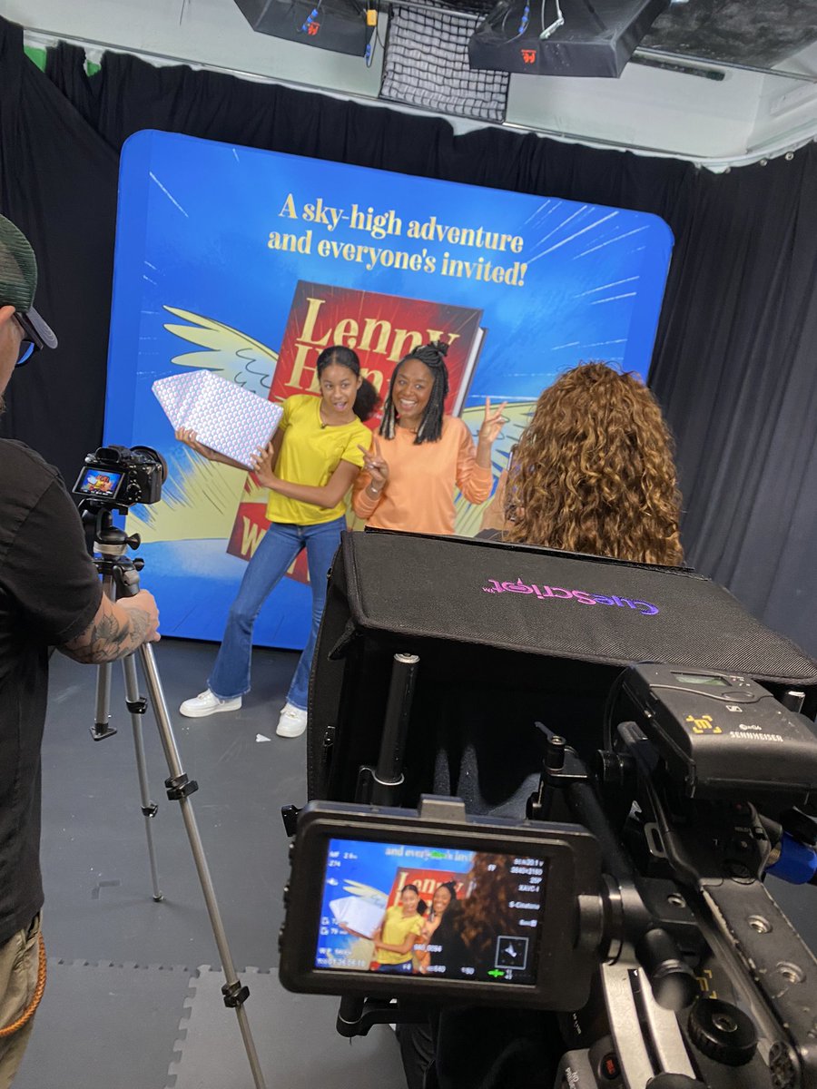 Filming today on another great partnership with Joanna and Sienna from CBBC