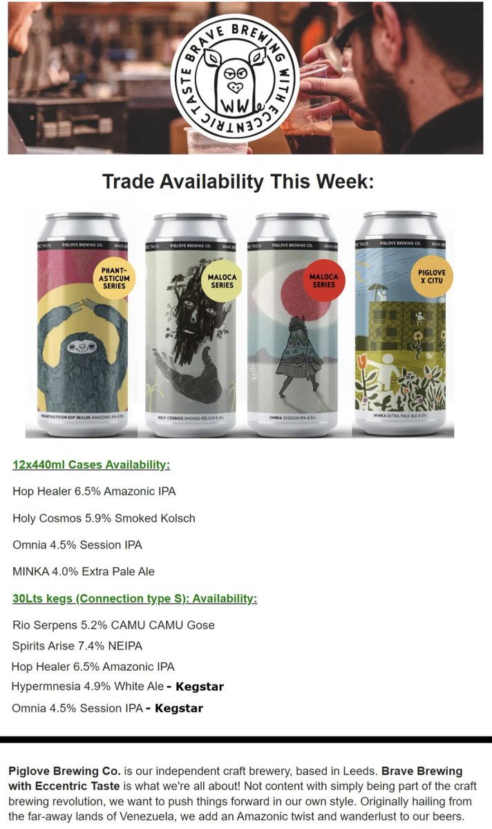 piglove_brewing's tweet photo. Trade availability, contact us at sales@piglovebrewing.com for more information https://t.co/hnsnr7ffzZ