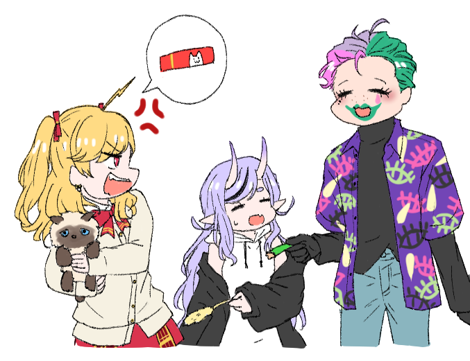鷹宮リオン 「力ちゃんの天然勘違いシーン集第二弾ができたので使用したアイキャッチイラストを放り」|田村麻呂/武部漬けのイラスト