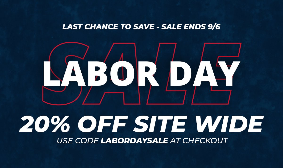 Last day to grab some sweet deals! Use code “LABORDAYSALE” at checkout for 20% off your entire order. vantageathletic.com